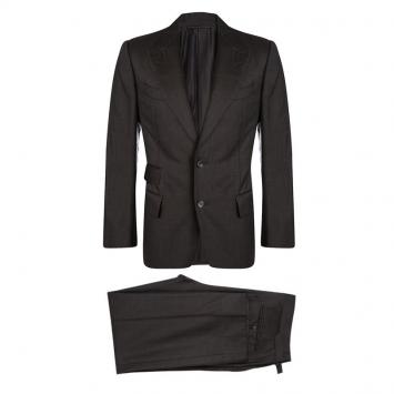 Pre Owned Tom Ford Brown Wool Regular Fit Suit M