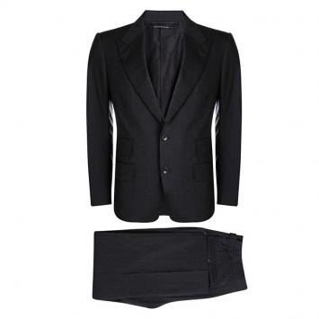 Pre Owned Tom Ford Grey Wool Suit M