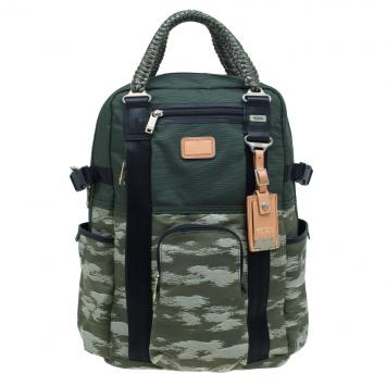 مملوكة مسبقًا Tumi Navy Green Nylon Alpha Bravo Lejeune Backpack