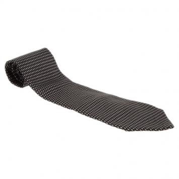 Pre Owned Valentino Black Silk Tie 