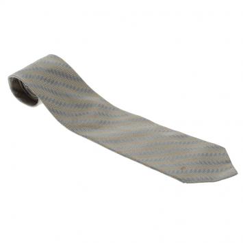 Pre Owned Valentino Beige Patterned Silk Traditional Tie