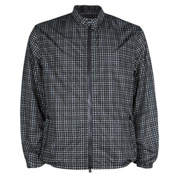 Pre Owned Z Zegna Pentagon Print Windbreaker Jacket XL