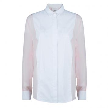 Pre Owned 3.1 Phillip Lim Two-Tone Chiffon Button Down Shirt M