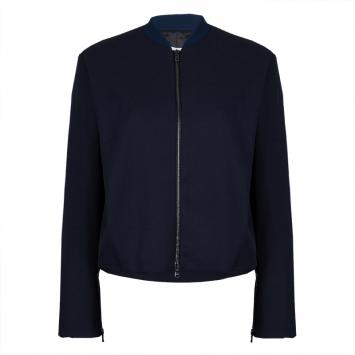 Pre Owned 3.1 Phillip Lim Navy Blue Wool Bomber Jacket M
