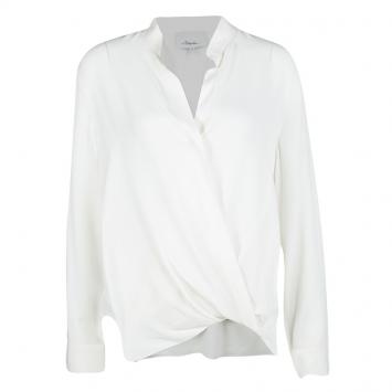 Pre Owned 3.1 Phillip Lim Off White Faux Tucked Bottom Long Sleeve Shirt S