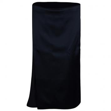 Pre Owned 3.1 Phillip Lim Black and Navy Silk Skirt M
