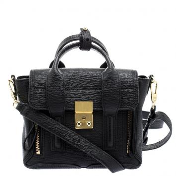 Pre Owned 3.1 Phillip Lim Black Leather Mini Pashli Satchel 