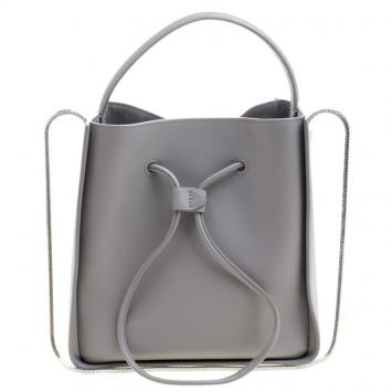 Pre Owned 3.1 Phillip Lim Grey Leather Small Drawstring Bucket Soleil Bag