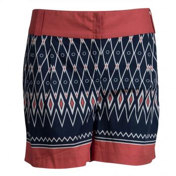 Pre Owned Alberta Ferretti Multicolor Printed Cotton Shorts M