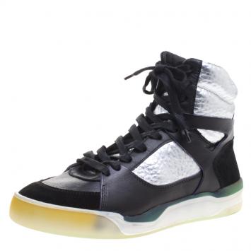 Pre Owned Alexander McQueen for Puma Leather Move Femme Mid High Top Sneakers Size 38
