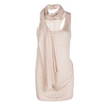 Pre Owned Alexander McQueen Blush Pink Drape Detail Tank Top M