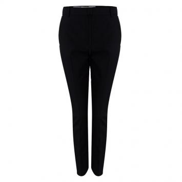 Pre Owned Alexander Wang Black Wool Pocket Detail High Waist Straight Fit Pants S