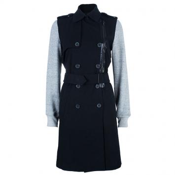 Pre Owned Alexander Wang Fleece Sleeve Long Coat M