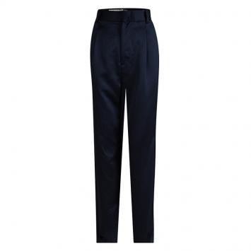 Pre Owned Alice + Olivia Navy Blue High Waist Wide Leg Trousers S