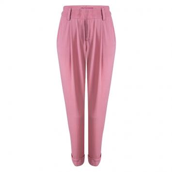 Pre Owned Alice + Olivia Pastel Pink Pleat Detail Arthur Pants S