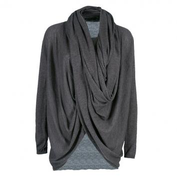Pre Owned Alice + Olivia Drape Wrap Around Knit Cardigan XS