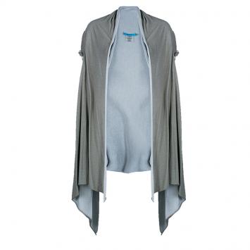 Pre Owned Alice + Olivia Grey Knit Cardigan S