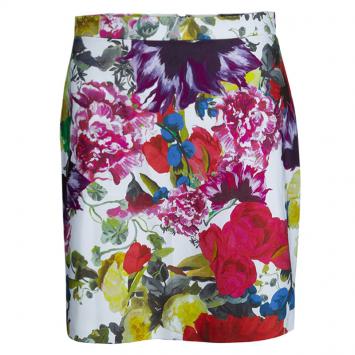 Pre Owned Alice + Olivia Multicolor Floral Printed Mini Skirt M