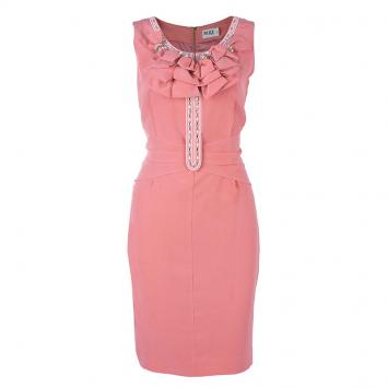 Pre Owned Alice By Temperley Pink Embellished Sleeveless Dress M