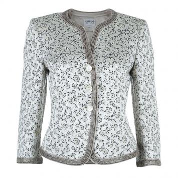 Pre Owned Armani Collezioni Monochrome Two-Button Jacket M