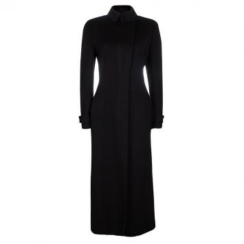 Pre Owned Armani Collezioni Black Cashmere Long Coat M