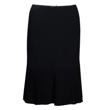 Pre Owned Armani Collezioni Black Pleated Skirt M