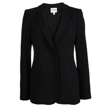 Pre Owned Armani Collezioni Black Wool Blazer M