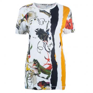 Pre Owned Balenciaga Multicolor Printed T-Shirt L