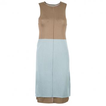 Pre Owned Balenciaga Colorblock Sleeveless Dress M