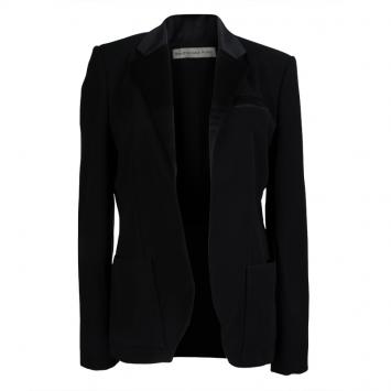 Pre Owned Balenciaga Black Notched Collar Tailored Blazer L
