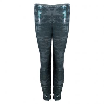 Pre Owned Balmain Camouflage Sequin Trousers M
