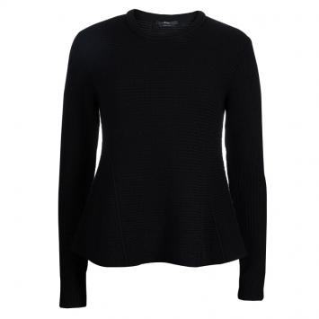 Pre Owned Boss by Hugo Boss Black Wool Sweater M