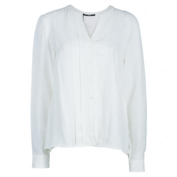 Pre Owned Boss by Hugo Boss White Rimanda Blouse M