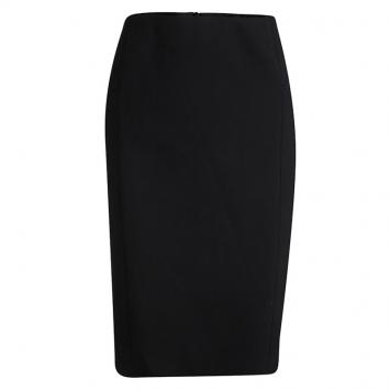 Pre Owned Boss By Hugo Boss Black Paneled Viluris Skirt L