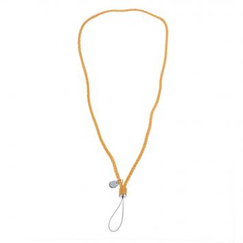 Pre Owned Bottega Veneta Orange Phone Strap