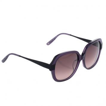 Pre Owned Bottega Veneta Purple BV 289/F/S Oversized Sunglasses