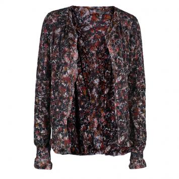 Pre Owned Bottega Veneta Multicolor Printed Cardigan M