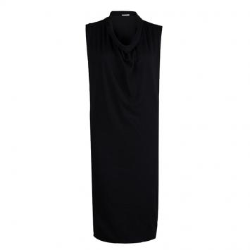 Pre Owned Bottega Veneta Black Cashmere Sleeveless Cowl Neck Dress S