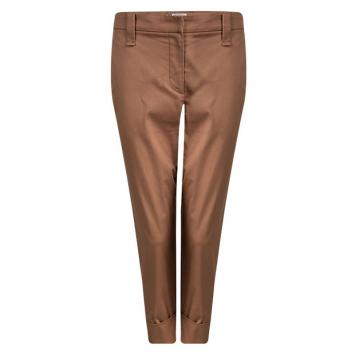 Pre Owned Brunello Cucinelli Rust Orange Cotton Tailored Pants M