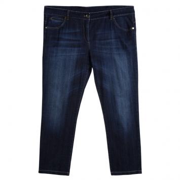 Pre Owned Brunello Cucinelli Indigo Dark Wash Denim Skinny Fit Jeans XXXL