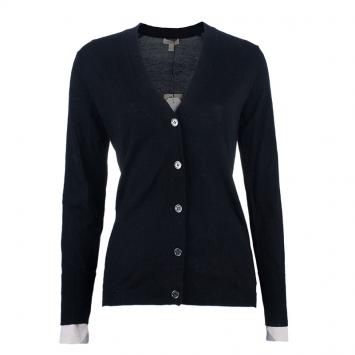 مملوكة مسبقًا Burberry Brit Novacheck Cuff Cardigan Size S