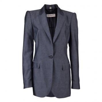 Pre Owned Burberry London Grey Tailored Blazer M