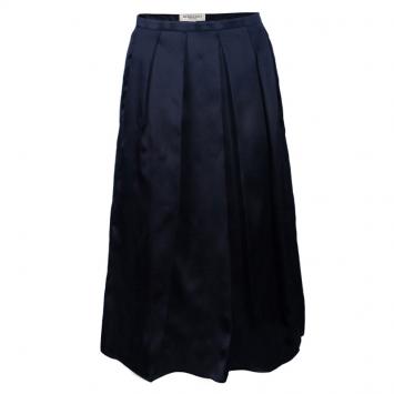 Pre Owned Burberry Black Silk Knee-length Skirt S