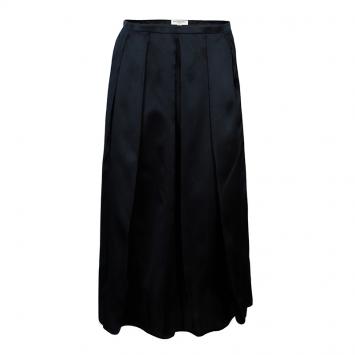 Pre Owned Burberry Black Silk Knee-length Skirt M