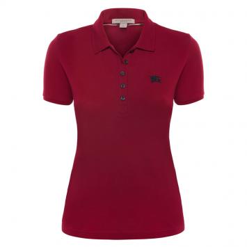 Pre Owned Burberry Brit Red Short Sleeve Polo Shirt M