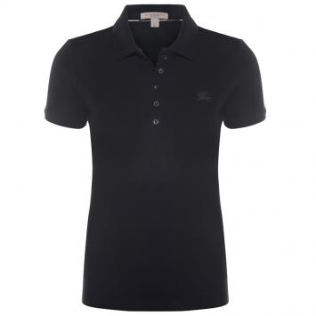Pre Owned Burberry Brit Black Short Sleeve Polo Shirt M