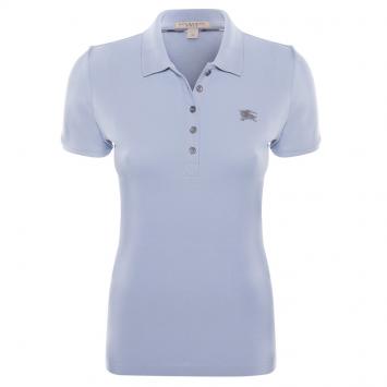Pre Owned Burberry Brit Sky Blue Short Sleeve Polo Shirt M