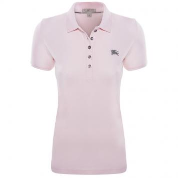 Pre Owned Burberry Brit Carnation Pink  Short Sleeve Polo Shirt S