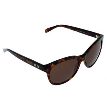 Pre Owned Burberry Brown Leopard Frame B4132 Sunglasses