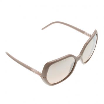 Pre Owned Burberry Beige B4107 Oversized Sunglasses